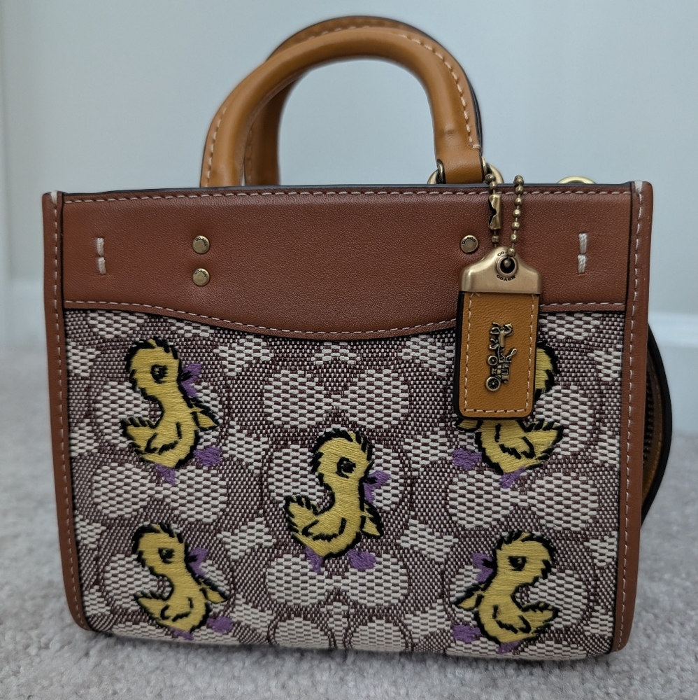 Coach Rogue 17 In Signature Jacquard With Ducks